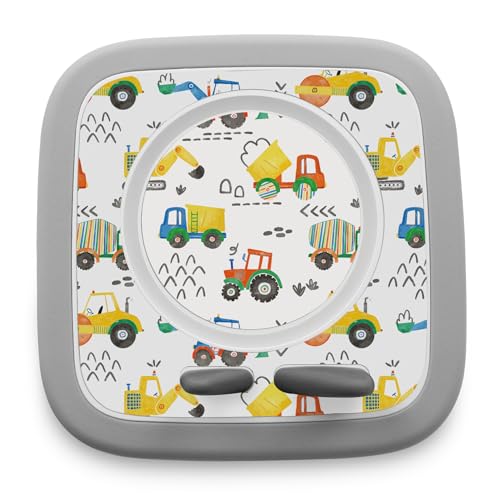 yabaduu Schutzfolie kompatibel mit Toniebox 2 passgenaue Folie mit Motiv Zubehör selbstklebendes Schutzcover Design Aufkleber Designfolie Kratzschutz für Kinder Spielzeug Y015 (16 Fahrzeuge) von yabaduu