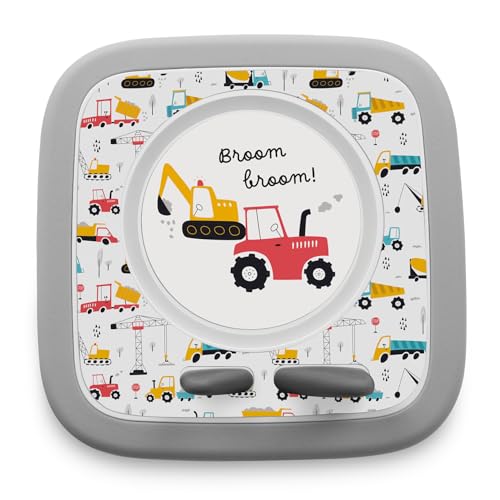 yabaduu Schutzfolie kompatibel mit Toniebox 2 passgenaue Folie mit Motiv Zubehör selbstklebendes Schutzcover Design Aufkleber Designfolie Kratzschutz für Kinder Spielzeug Y015 (17 Fahrzeuge) von yabaduu