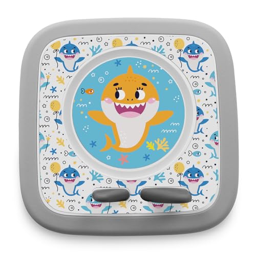 yabaduu Schutzfolie kompatibel mit Toniebox 2 passgenaue Folie mit Motiv Zubehör selbstklebendes Schutzcover Design Aufkleber Designfolie Kratzschutz für Kinder Spielzeug Y015 (18 Baby Shark) von yabaduu