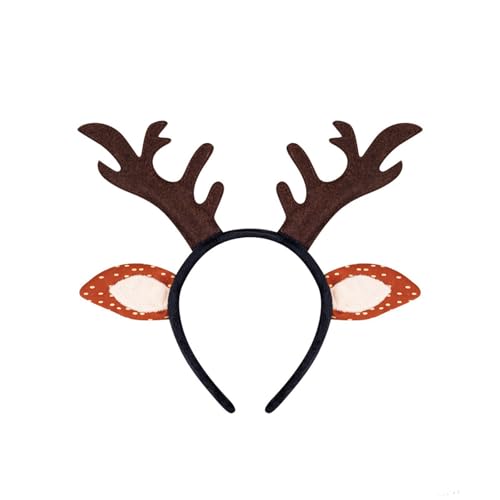 yabaikekeji 1/3/4/5-teiliges Rentier-Kostüm-Set, Tier-Kostüm-Set, Zubehör für Weihnachten, Halloween, Cosplay, Party von yabaikekeji