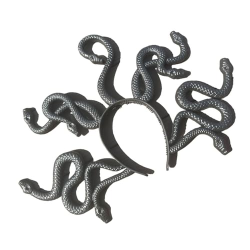 yabaikekeji Elegante Schlangen-Stirnbänder im Vintage-Stil, Halloween-Kopfschmuck, Maskeraden, Party-Kopfbedeckung für Damen, Festival-Kostüm von yabaikekeji