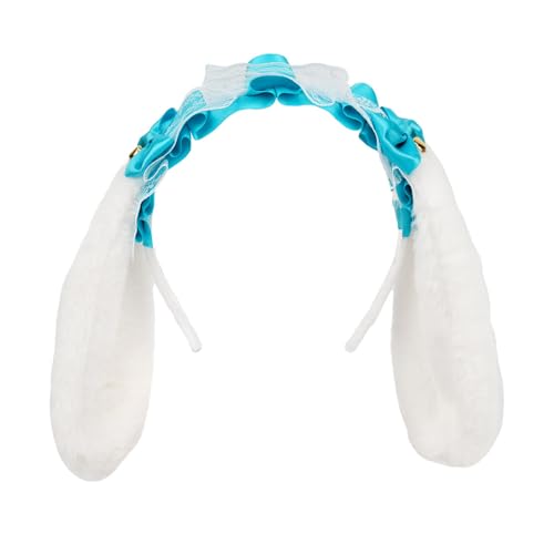 yabaikekeji Haarreif mit Spitze, Schleife, Anime, Dienstmädchen, mit langen Hasenohren, 2000er-Jahre-Kostüm, Stirnband, Cosplay-Requisiten, Kopfbedeckung von yabaikekeji