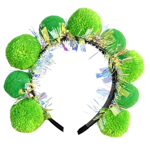 yabaikekeji Lametta-Pompons, Stirnband für Tanz, Bühne, Spielkostüm, Karneval, auffälliges Nietenkostüm yabaikekeji Lametta-Pompons, Stirnband für Tanz, Bühne, Spielkostüm, Karneval, auffälliges Nietenkostüm von yabaikekeji