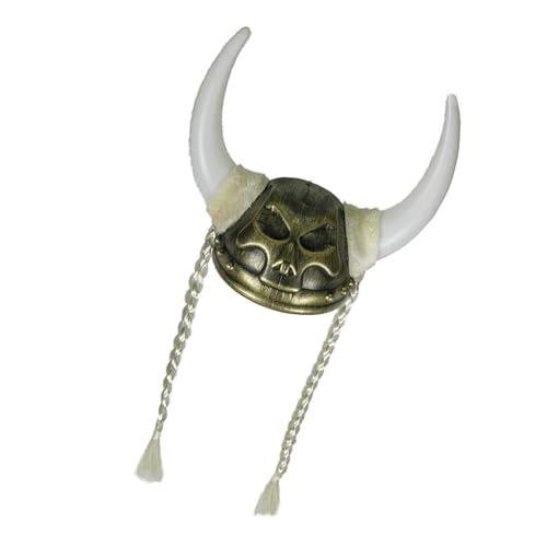yabaikekeji Rollenspiel-Helme Piratenhut mit Hörnern und Zöpfen, antiker römischer Hut für Party-Liebhaber und Cosplay-Enthusiasten yabaikekeji Rollenspiel-Helme Piratenhut mit Hörnern und Zöpfen, antiker römischer Hut für Party-Liebhaber und Cosplay-Enthusiasten von yabaikekeji