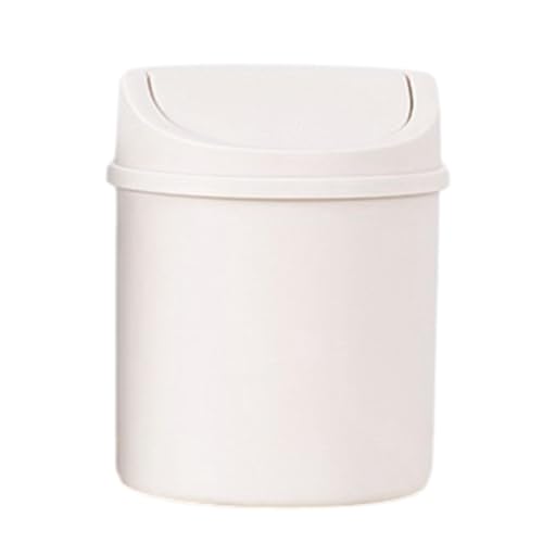 TischmüLleimer Mit Deckel, Tisch Mülleimer,Desktop Papierkorb Klein Tischabfalleimer Mülltonne Mini Abfalleimer Für Schlafzimmer, Esszimmer, Bäder von yakermur