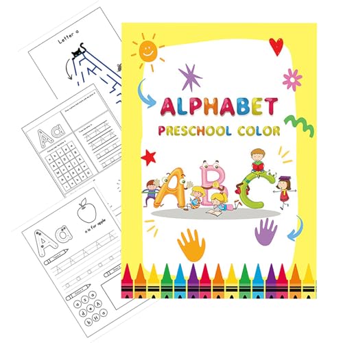 yakermur Alphabet-Purktikbuch | Wiederverwendbares Alphabet-Lernheft, Lern-Aktivitäten, Kindergarten, für Zuhause, Schule und Reise yakermur Alphabet-Purktikbuch | Wiederverwendbares Alphabet-Lernheft, Lern-Aktivitäten, Kindergarten, für Zuhause, Schule und Reise von yakermur
