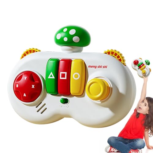 yakermur Babybesetzte Spielzeug für Reisen, Aktivitätsbrett für Kinder - Pilz -sensorische Brettspielzeug,Baby Musikalische Controller, Reiseaktivität mit 3 Modi, Entwicklung von Feinmotorik von yakermur