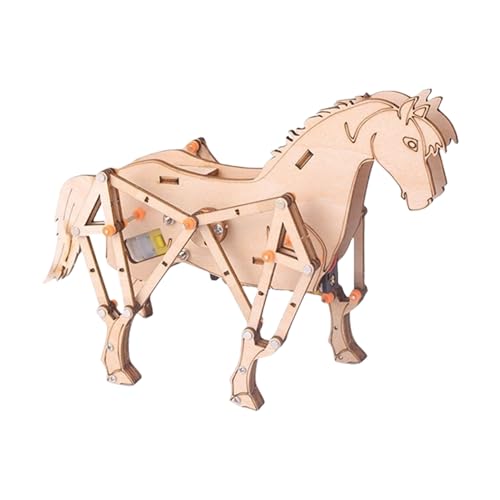 yakermur Bausteine ​​Tiere, Tierbau Block Sets | Desktop Ornament Building Kit - Desktop -Kollektion Ornament für Mädchen, Holzpferdform Ziegel versammeln Spielzeug von yakermur