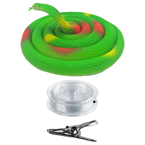 yakermur Clip on Streich Schlange, falsche Schlange,Simulation Biegbare Schlange - Interactive Shock Halloween Sachen, lustige Partys Vorräte für Kinder, Erwachsene, Teenager yakermur Clip on Streich Schlange, falsche Schlange,Simulation Biegbare Schlange - Interactive Shock Halloween Sachen, lustige Partys Vorräte für Kinder, Erwachsene, Teenager von yakermur