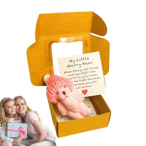 yakermur Plüschbär, Niedliches Stofftier Bär Mit Karte, Weiches Kuscheltier Mit Motivationskarte Handgemachte Geschenkidee Für Frauen Kinder Abschluss yakermur Plüschbär, Niedliches Stofftier Bär Mit Karte, Weiches Kuscheltier Mit Motivationskarte Handgemachte Geschenkidee Für Frauen Kinder Abschluss von yakermur