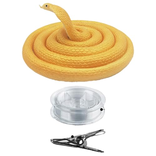 yakermur Schlangenspielzeug, String Snake | Simulation Biegbare Schlange - Interactive Shock Halloween Sachen, lustige Partys Vorräte für Kinder, Erwachsene, Teenager von yakermur