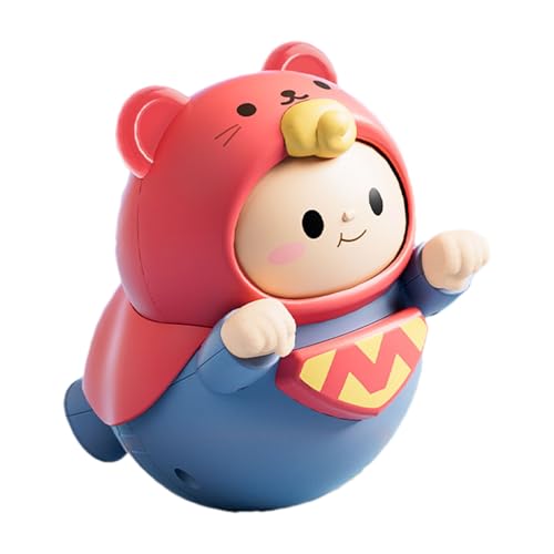 yakermur Wackelndes Spielzeugschwein, Poly Spielzeugschwein - Tierrassel, wackelndes Schweinchenspielzeug mit Glockengeräuschen,Niedliche Schreibtischpuppe, beruhigendes sensorisches Kinderspielzeug von yakermur