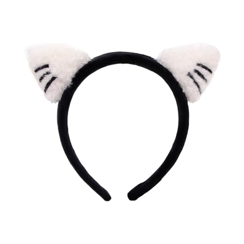Einzigartiger Katzenohr-Kopfschmuck, leichter Stoff, Haarband für Cosplay, Motto-Partys, Fotografie, Styling und lässige Outfits, Halloween-Kostüm-Zubehör von yanwuwa