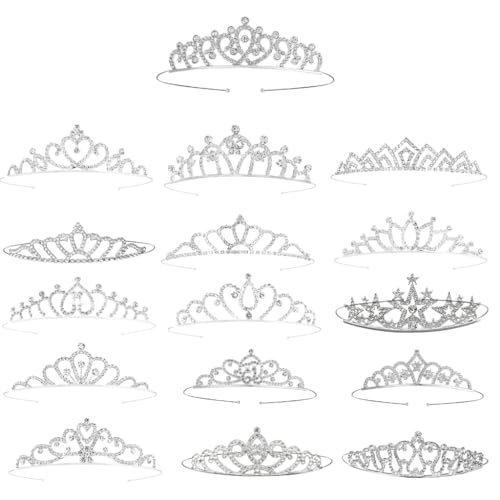 Luxuriöser Haarreif mit Krone, strapazierfähig, für Geburtstagsparty, eleganter Festzug, Wassertropfen, Kristall, Mädchen, Hochzeit, Kostüm, Kopfbedeckung von yanwuwa