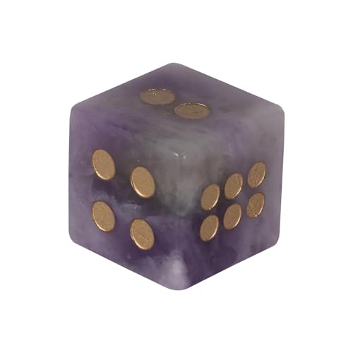 Natürlicher Kristall, mehrseitig, Rollenspiel, Tischspiel, Würfel, sechsseitig, runde Ecken, Mahjong-Zubehör, natürliches Kristall, Geschenk Natürlicher Kristall, mehrseitig, Rollenspiel, Tischspiel, Würfel, sechsseitig, runde Ecken, Mahjong-Zubehör, natürliches Kristall, Geschenk von yanwuwa