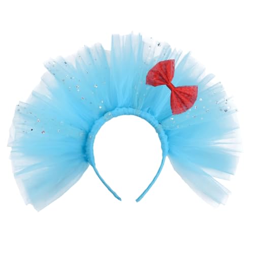 yanwuwa Blaues Netz-Stirnband mit Schleife, für Kinder, Buch-Thema, Schule, Event, Halloween, Cosplay und Verkleidungsparty, Kopfzubehör yanwuwa Blaues Netz-Stirnband mit Schleife, für Kinder, Buch-Thema, Schule, Event, Halloween, Cosplay und Verkleidungsparty, Kopfzubehör von yanwuwa