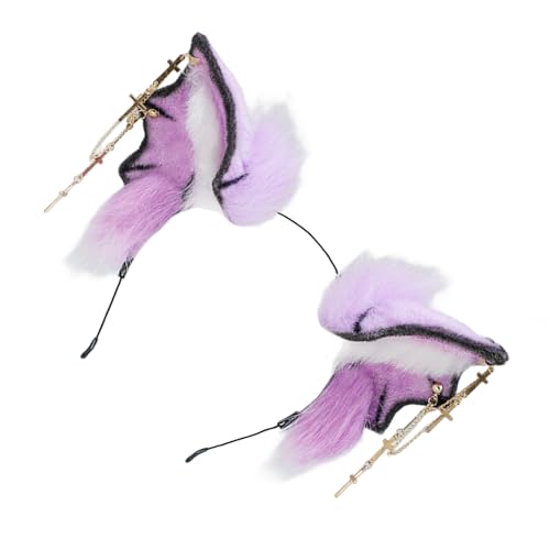 yanwuwa Bloodsucker Modisches Haarband, weich, bequem, realistisch, Fledermaus-Ohren, Kopfschmuck für Halloween, Geburtstagsparty yanwuwa Bloodsucker Modisches Haarband, weich, bequem, realistisch, Fledermaus-Ohren, Kopfschmuck für Halloween, Geburtstagsparty von yanwuwa