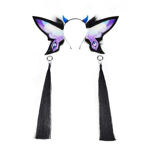 yanwuwa Cosplay Tierohren Stirnband für Halloween Party und Rollenspiel mit verstellbarer Größe Party Kopfbedeckung für verschiedene Altersgruppen von yanwuwa