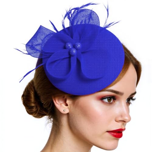 yanwuwa Fascinator und Kopf-Haarnadel-Set für Damen, Perlendekoration, Hut, elegantes Haar-Accessoire für Hochzeiten und Themenpartys yanwuwa Fascinator und Kopf-Haarnadel-Set für Damen, Perlendekoration, Hut, elegantes Haar-Accessoire für Hochzeiten und Themenpartys von yanwuwa