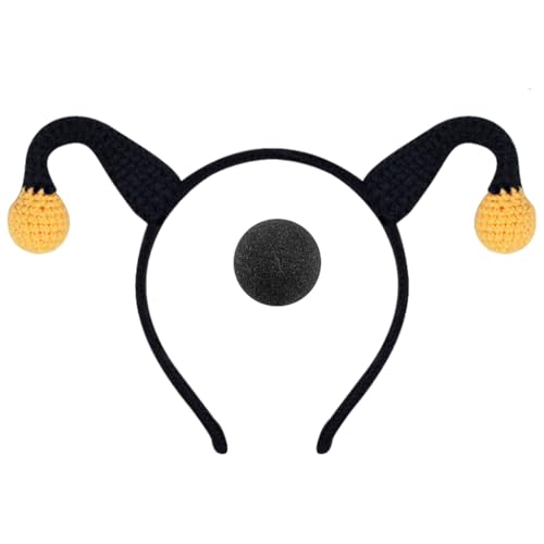 yanwuwa Haarreif und Nase, Clown-Set, lustiges Kostümzubehör, Aufführungen, Cosplay, Kopfbedeckung für Halloween und Partyspaß yanwuwa Haarreif und Nase, Clown-Set, lustiges Kostümzubehör, Aufführungen, Cosplay, Kopfbedeckung für Halloween und Partyspaß von yanwuwa