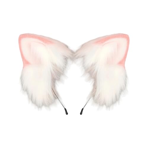 yanwuwa Handgefertigtes Kunstpelz, Katzenohren, Stirnband, Animie-Kopfbedeckung für Damen und Teenager, Cosplay, Kostüm, Partys, Verkleidungszubehör yanwuwa Handgefertigtes Kunstpelz, Katzenohren, Stirnband, Animie-Kopfbedeckung für Damen und Teenager, Cosplay, Kostüm, Partys, Verkleidungszubehör von yanwuwa