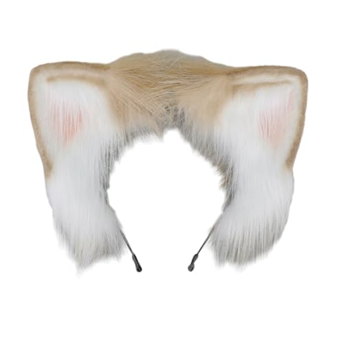 yanwuwa Realistisches Katzenohren-Stirnband, Animations-Stirnband, Maskerade-Kostüm, Kopfschmuck, weiblich, Cosplay, Verkleidung, Kopfbedeckung, Zubehör yanwuwa Realistisches Katzenohren-Stirnband, Animations-Stirnband, Maskerade-Kostüm, Kopfschmuck, weiblich, Cosplay, Verkleidung, Kopfbedeckung, Zubehör von yanwuwa