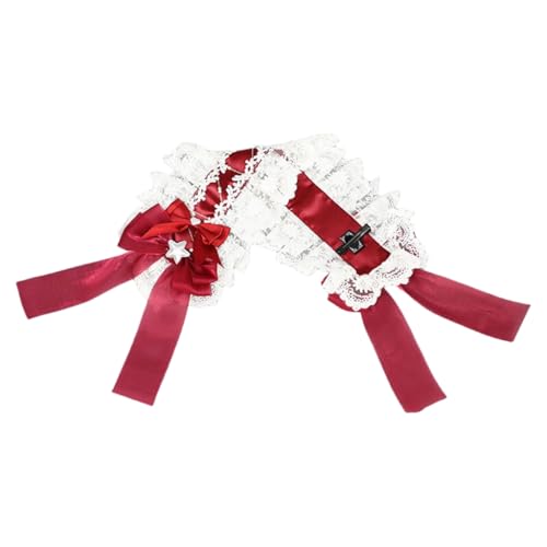 yanwuwa Spitzenband-Stirnband, süßer Stern, japanischer Stil, Anime-Dienstmädchen-Kostüm, Zubehör für Teenager, Mädchen, Frauen, Halloween-Requisiten yanwuwa Spitzenband-Stirnband, süßer Stern, japanischer Stil, Anime-Dienstmädchen-Kostüm, Zubehör für Teenager, Mädchen, Frauen, Halloween-Requisiten von yanwuwa