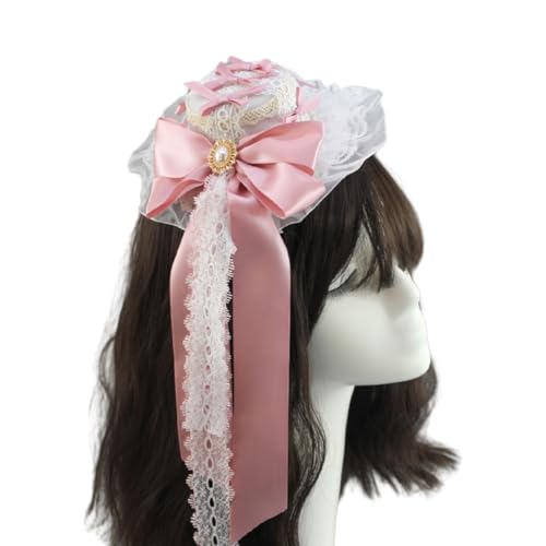 yanwuwa Stylischer Punk, Pelzohr, kleiner Hut, Haar-Accessoire, Rose, Blume, kleiner Hut, Haarspange für Mode-Enthusiasten und Halloween yanwuwa Stylischer Punk, Pelzohr, kleiner Hut, Haar-Accessoire, Rose, Blume, kleiner Hut, Haarspange für Mode-Enthusiasten und Halloween von yanwuwa