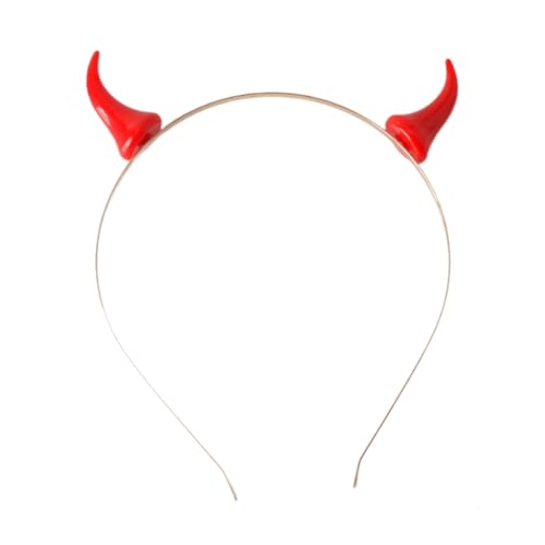 yanwuwa Teufelshorn-Stirnband, Haarspange für Halloween-Kostüm, Cosplay-Party, Kopfschmuck, Bühnenshows, Verkleidungs-Kopfschmuck yanwuwa Teufelshorn-Stirnband, Haarspange für Halloween-Kostüm, Cosplay-Party, Kopfschmuck, Bühnenshows, Verkleidungs-Kopfschmuck von yanwuwa
