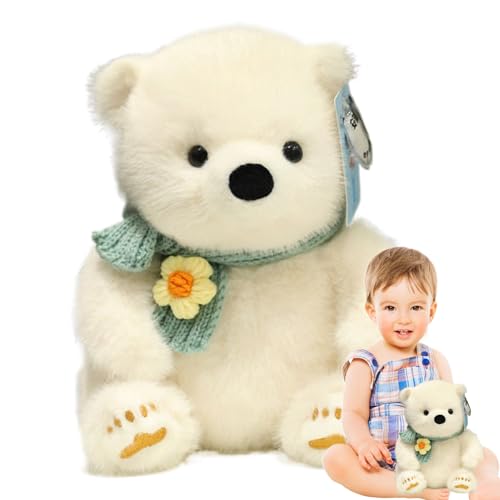 yanzisura Plüschpanda, Eisbär Stoffed Animal, Simulation Panda Bear Stuffed Animal, Entzückende Puppenkissen weiche Begleiter zum Kindergeburtstag von yanzisura