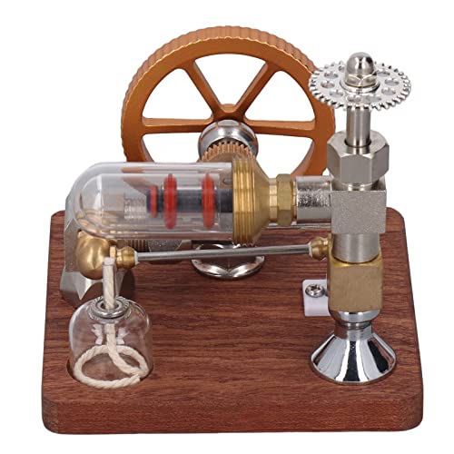 yaogohua Stirlingmotor, Freier Kolben, Einstellbare Geschwindigkeit, Pädagogischer Stromgenerator, Perpetual Motion Machine Mini-Motor-Kit Für Mechanisches Lernen von yaogohua