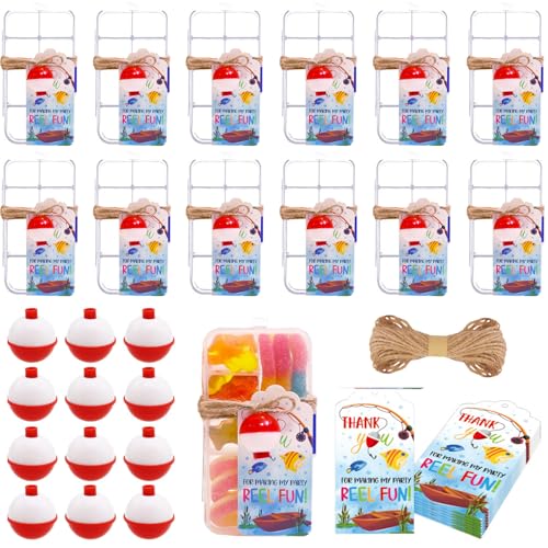 12er-Set Angel-Süßigkeiten-Boxen für Geburtstagsparty, Gastgeschenke mit 12 Angel-Bobber, 12 Dankeskarten für die Herstellung meiner Partyrolle, Spaß beim Angeln, Themenzubehör, Angeldekorationen (12) 12er-Set Angel-Süßigkeiten-Boxen für Geburtstagsparty, Gastgeschenke mit 12 Angel-Bobber, 12 Dankeskarten für die Herstellung meiner Partyrolle, Spaß beim Angeln, Themenzubehör, Angeldekorationen (12) von yasuwekik