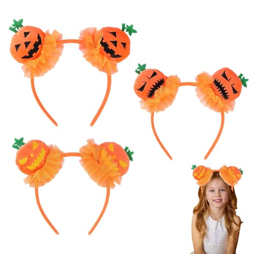 yayafunfun Halloween-Stirnband Kürbis für Kinder, 3 Emoji-Designs, niedlicher Haarschmuck, orangefarbener Kopf, Bopper für Kinder und Erwachsene, Halloween-Party, Cosplay-Kostüm, 3 Stück yayafunfun Halloween-Stirnband Kürbis für Kinder, 3 Emoji-Designs, niedlicher Haarschmuck, orangefarbener Kopf, Bopper für Kinder und Erwachsene, Halloween-Party, Cosplay-Kostüm, 3 Stück von yayafunfun
