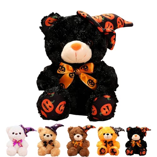 yayafunfun Halloween Teddybär mit Kürbis Plüschtier (Halloween-Schwarz) von yayafunfun