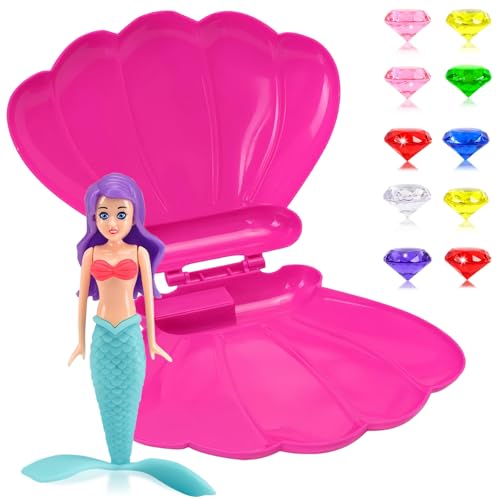 yayafunfun Mermaid Pool Toy Shell, Sinking Dive Gem Summer Swimming Diving Toy for Children (Blau) von yayafunfun