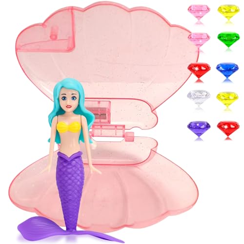 yayafunfun Mermaid Pool Toy Shell, Sinking Dive Gem Summer Swimming Diving Toy for Children (Lila) von yayafunfun