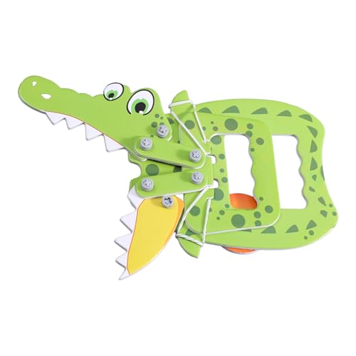 Alligator Spielzeug, Krokodil Spielzeug | Krokodillespielzeug mit handgefertigten Tiermustern, Alligator Puzzle Spielzeug Klassenzimmer Party-Favoriten für Kinder Jungen Mädchen von ycezw
