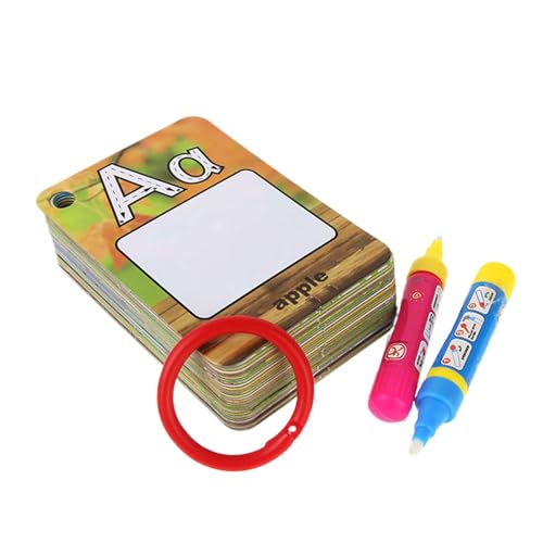 Alphabet-Zeichenkarten, Karten zum Malen auf Wasserbasis, Alphabet, Malkarten zum Ausmalen, Zahlen und Alphabet, pädagogisches Lernspielzeug für Alphabet-Zeichenkarten, Karten zum Malen auf Wasserbasis, Alphabet, Malkarten zum Ausmalen, Zahlen und Alphabet, pädagogisches Lernspielzeug für von ycezw