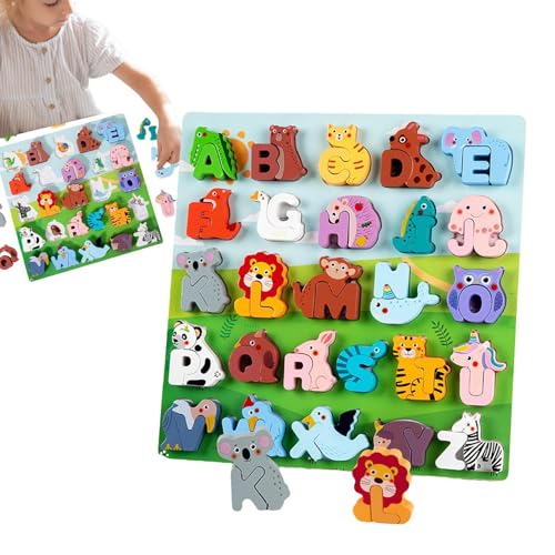 Assoziationsspiel Alphabet-Puzzle aus Holz, Puzzle mit Tierbuchstaben | Puzzlespiel aus Holz | Alphabet-Puzzle aus Holz, Lernspielzeug für Mädchen, Assoziationsspiel Alphabet-Puzzle aus Holz, Puzzle mit Tierbuchstaben | Puzzlespiel aus Holz | Alphabet-Puzzle aus Holz, Lernspielzeug für Mädchen, von ycezw
