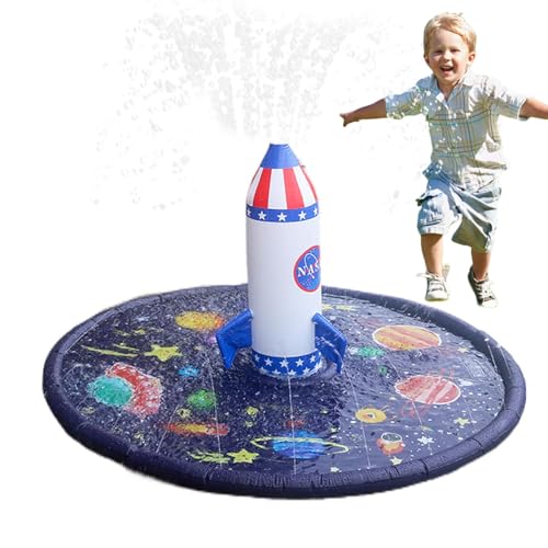 Aufblasbares Spritzkissen - Sprinklermatte, lustige Wasserspielkissen Kleinkind | Rutschfeste aufblasbare Spielmatte mit Spritzwasser, Sprinklerkissen im Hinterhof für Outdoor-Unterhaltungen im Sommer Aufblasbares Spritzkissen - Sprinklermatte, lustige Wasserspielkissen Kleinkind | Rutschfeste aufblasbare Spielmatte mit Spritzwasser, Sprinklerkissen im Hinterhof für Outdoor-Unterhaltungen im Sommer von ycezw