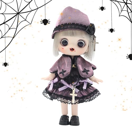 Bewegliche Puppen mit Kugeln, Spielzeug für bewegliche Puppen, flexible Puppe für Mädchen, Halloween-Dekoration, Actionfiguren für Halloween, komplettes Set von ycezw