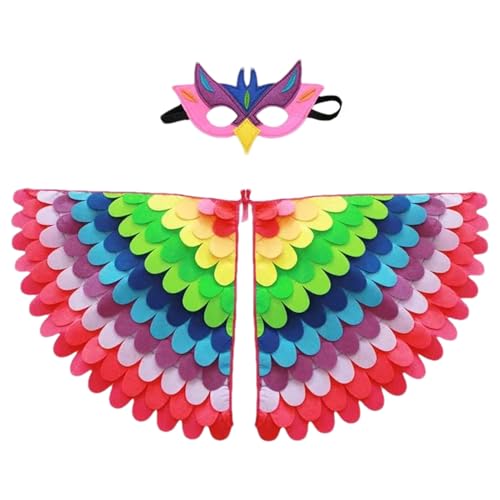 Bird Cape für Kinder, lebendige Flügel, bunt, atmungsaktive Kostüme, Festival-Kostüme mit Tiermotiven, Schulkleidung, Geburtstagsparty, Cosplay, Party Bird Cape für Kinder, lebendige Flügel, bunt, atmungsaktive Kostüme, Festival-Kostüme mit Tiermotiven, Schulkleidung, Geburtstagsparty, Cosplay, Party von ycezw