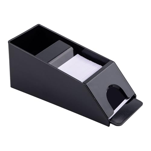 Card Croupier - Pokerhalter, Spielverteiler | Schwarzer Acryl -Handelsschuh mit reibungslosen Kartenfluss, Heimbrettspiel -Unterhaltung wiederverwendbares Spielkarten Shuffler für Blackjack -Partytisc von ycezw