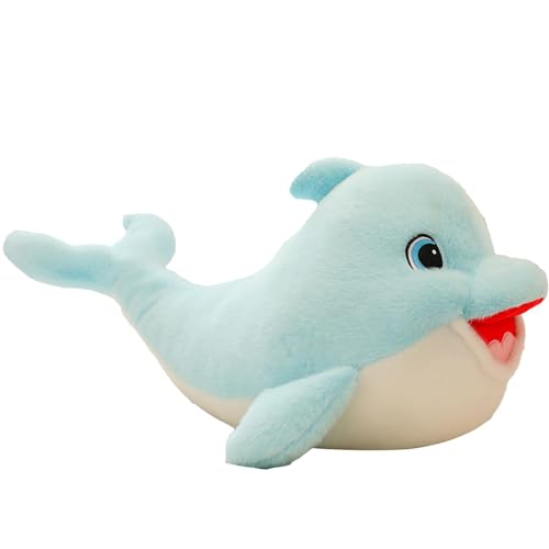 Delphin Plüschtier, Delfin Spielzeug | Niedliche Zimmerdekoration Gefüllter Delfin - Weiches Körperkissen 'schlafendes Tier, Kuschelkissen, Gefülltes Kissen in Form von ycezw