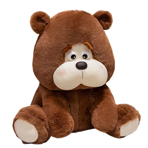 Gefüllter Braunbär - Sitzender brauner Plüsch, Weich Gefüllte Bärenfigur | Bequemer Schlafbegleiter Aus Plüsch, Realistisches Umarmungstier Für Kinder, Wohnzimmerdekoration, R Gefüllter Braunbär - Sitzender brauner Plüsch, Weich Gefüllte Bärenfigur | Bequemer Schlafbegleiter Aus Plüsch, Realistisches Umarmungstier Für Kinder, Wohnzimmerdekoration, R von ycezw