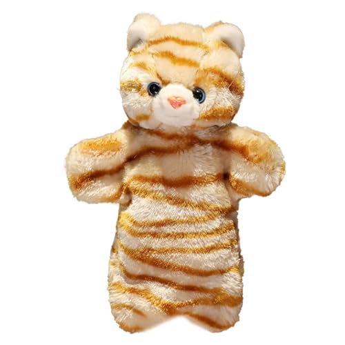 Handpuppen zum Erzählen von Geschichten, Handpuppe für Katzen – Handpuppen für weiche Haustiere, Handpuppe, zum Erzählen von Katzengeschichten – Fingi Pädagogisches Plüschspielzeug Fantasie von ycezw