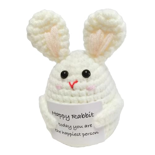 Lustige Charaktere von Amigurumi – Blaubeer-Hasenfigur, kleines Knoblauch-Plüschtier | Charming Cartoon-Trichter fühlen sich gut als Begleiter für die Dekoration von ycezw