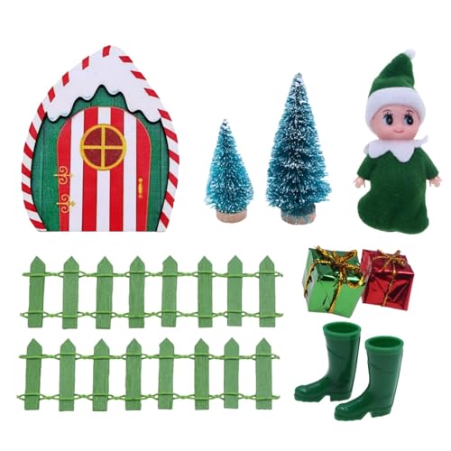 Miniatur-Weihnachtshütten-Set – Zubehör für Ferienhaus, handgefertigt, Modell des Hauses | Zubehör-Set mit Urlaubsmodellen für Haus, Dekoration von J Miniatur-Weihnachtshütten-Set – Zubehör für Ferienhaus, handgefertigt, Modell des Hauses | Zubehör-Set mit Urlaubsmodellen für Haus, Dekoration von J von ycezw