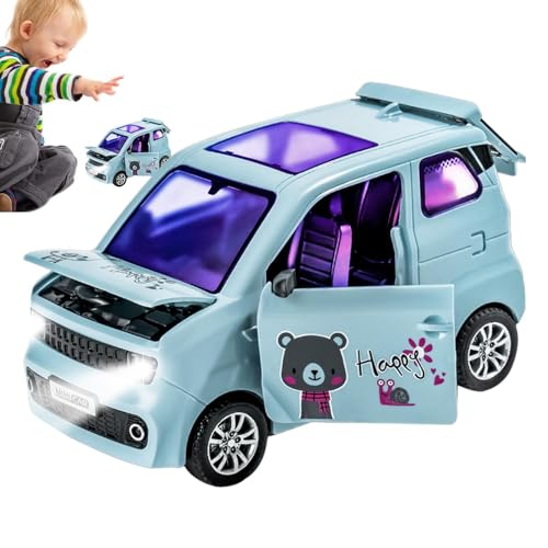 Miniwagen für Kinder – Spielzeuge mit Öffnbare ar Lichtfunktion, Kleine Autodelle | Portable Mini-Auto für Geburtstagsgeschenk mit Simuliertem Design Fördert Neugier und Fantasie-Lek von ycezw