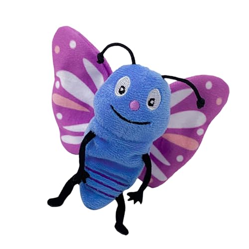 Plüschtierpuppen – Niedliche Plüschtiere, Schmetterlings-Ladybug Spielzeug | Weiche Puppen Set mit leuchtenden Farben, pädagogische Handpuppen für Kleinkinder von ycezw